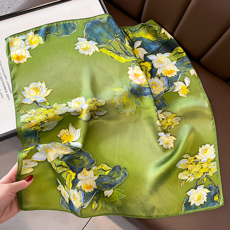 100% Premium Mulberry Silk Square Scarf 53cm | 12 Momme Luxury Silk Wrap