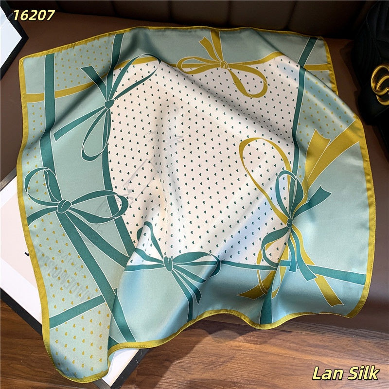 100% Premium Mulberry Silk Square Scarf 53cm | 12 Momme Luxury Silk Wrap