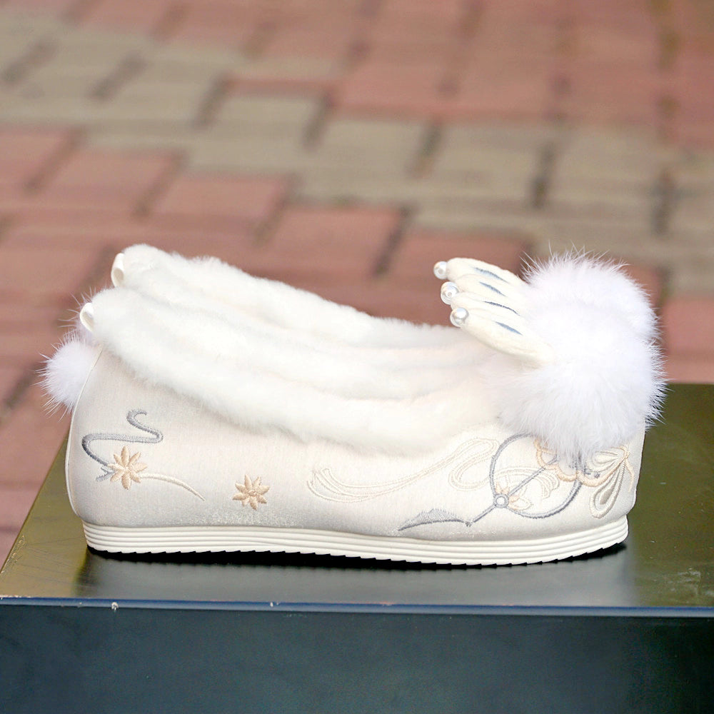 Women's New Arrival Winter Fleece-lined High Heels(Immortal Hare)