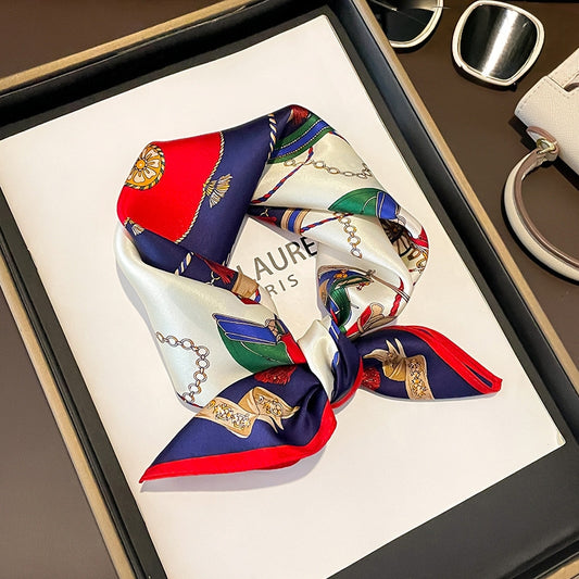 100% Premium Mulberry Silk Square Scarf 53cm | 12 Momme Luxury Silk Wrap