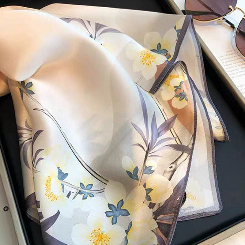 100% Premium Mulberry Silk Square Scarf 53cm | 12 Momme Luxury Silk Wrap