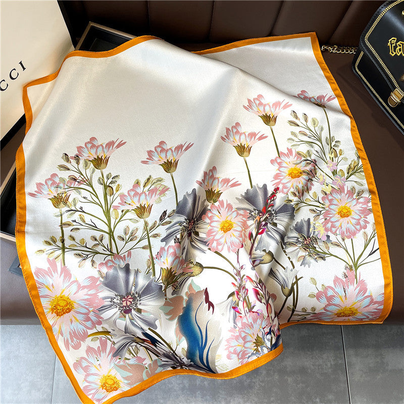 100% Premium Mulberry Silk Square Scarf 53cm | 12 Momme Luxury Silk Wrap