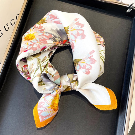 100% Premium Mulberry Silk Square Scarf 53cm | 12 Momme Luxury Silk Wrap