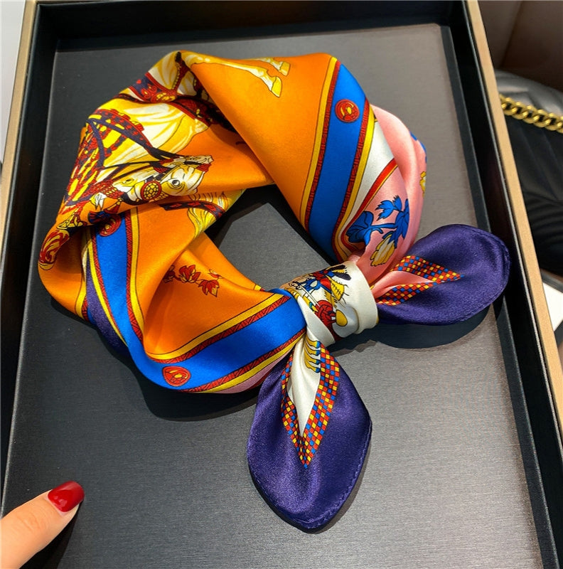 100% Premium Mulberry Silk Square Scarf 53cm | 12 Momme Luxury Silk Wrap