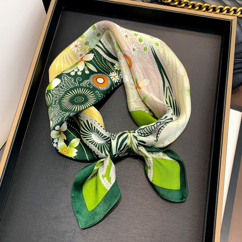 100% Premium Mulberry Silk Square Scarf 53cm | 12 Momme Luxury Silk Wrap