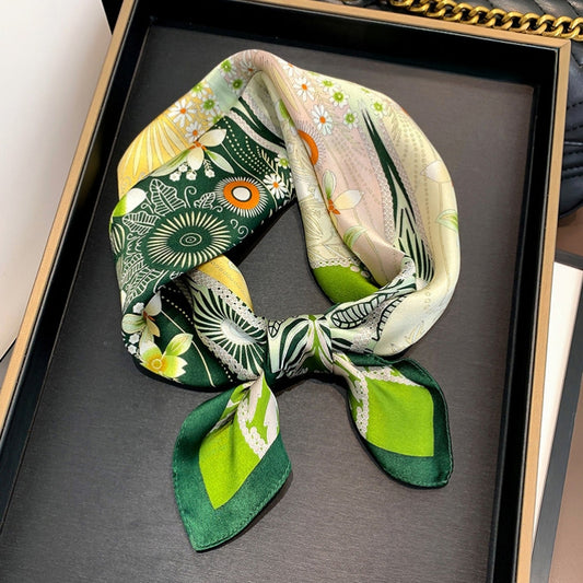 100% Premium Mulberry Silk Square Scarf 53cm | 12 Momme Luxury Silk Wrap