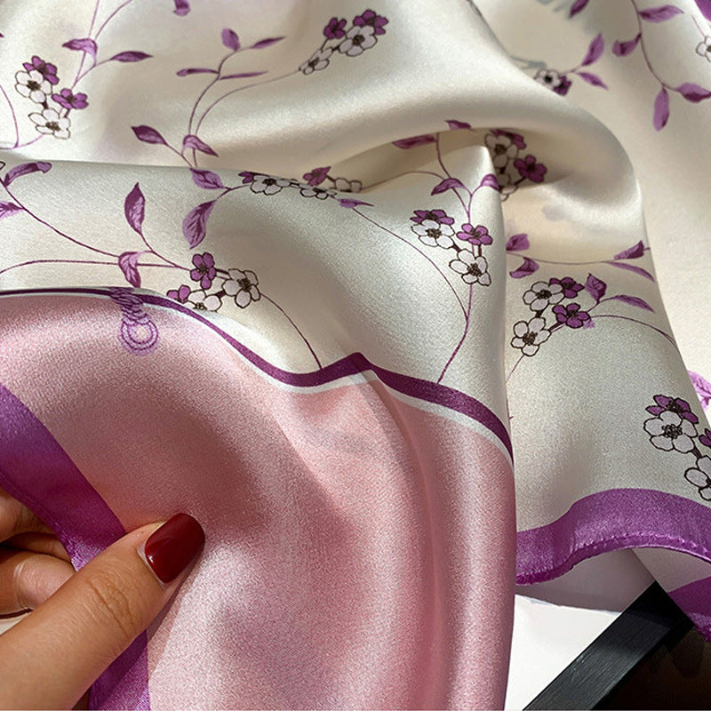 100% Premium Mulberry Silk Square Scarf 53cm | 12 Momme Luxury Silk Wrap