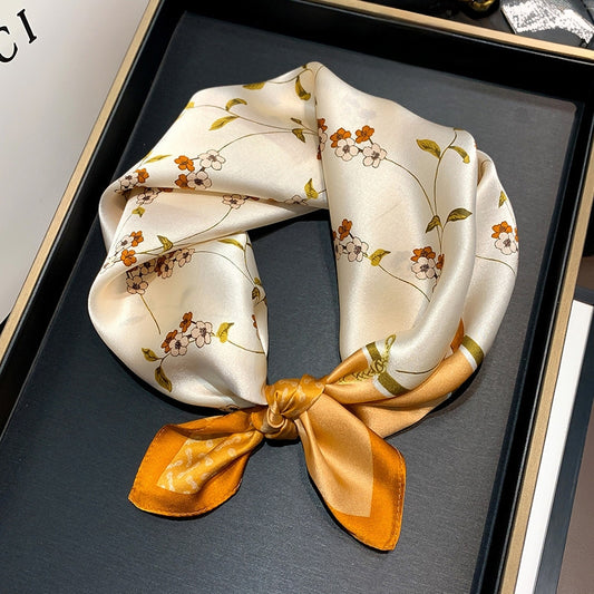 100% Premium Mulberry Silk Square Scarf 53cm | 12 Momme Luxury Silk Wrap