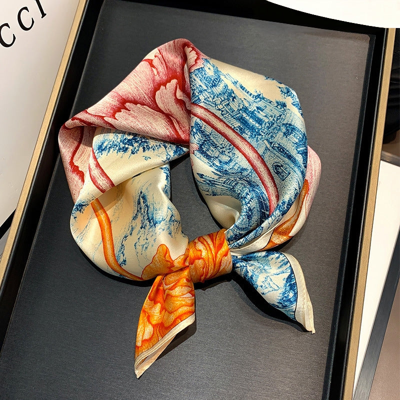 100% Premium Mulberry Silk Square Scarf 53cm | 12 Momme Luxury Silk Wrap