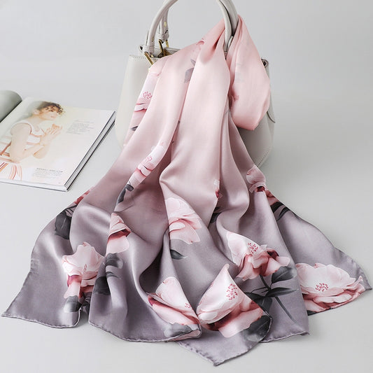 100% Mulberry Silk Long Scarf-170*53  (12 Momme Charmeuse)