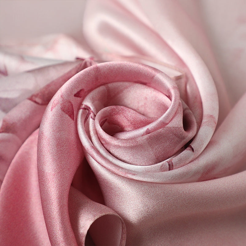 100% Mulberry Silk Long Scarf-170*53  (12 Momme Charmeuse)