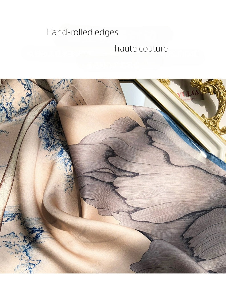 100% Mulberry Silk Long Scarf-170*53  (12 Momme Charmeuse)