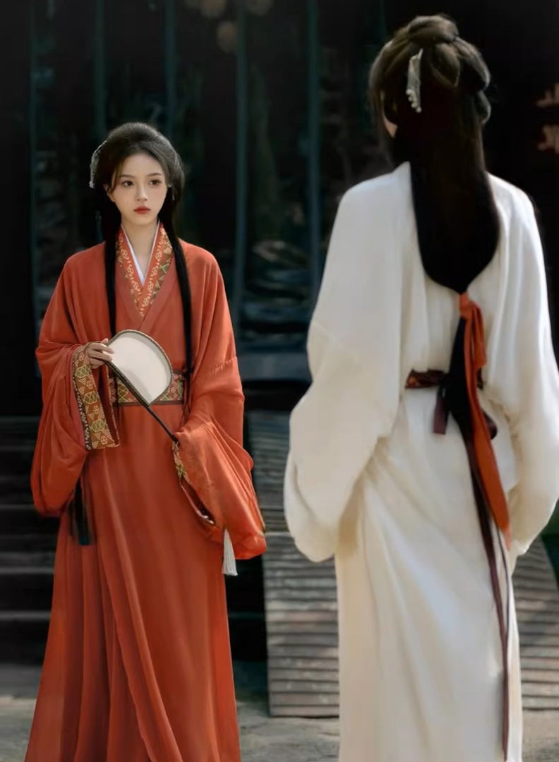 Gorgeous Women's Warring States Style Hanfu Robe