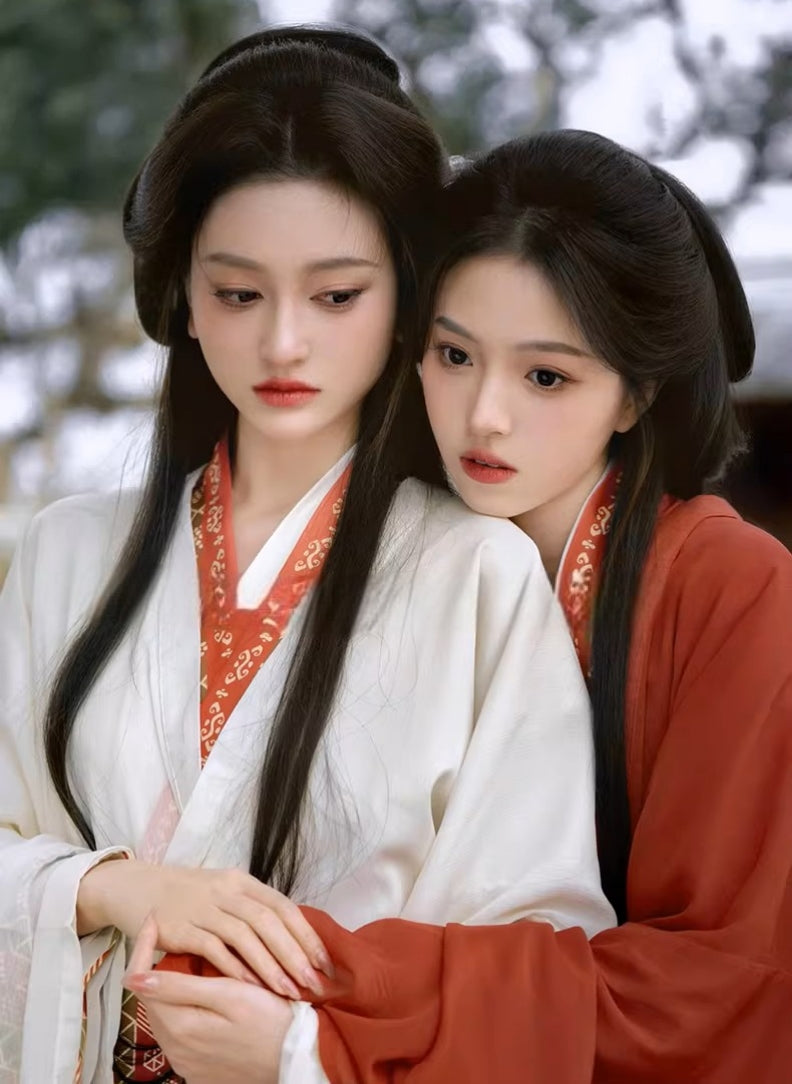 Gorgeous Women's Warring States Style Hanfu Robe