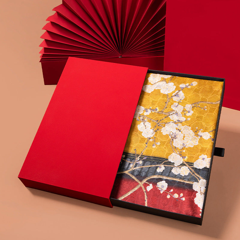 Purple Elegance Silk Scarf - 100% Silk Luxury Wrap