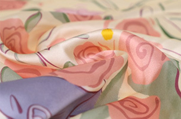 LAN SILK 2026 New Arrival 100% Mulberry Silk 86cm Square Scarf,