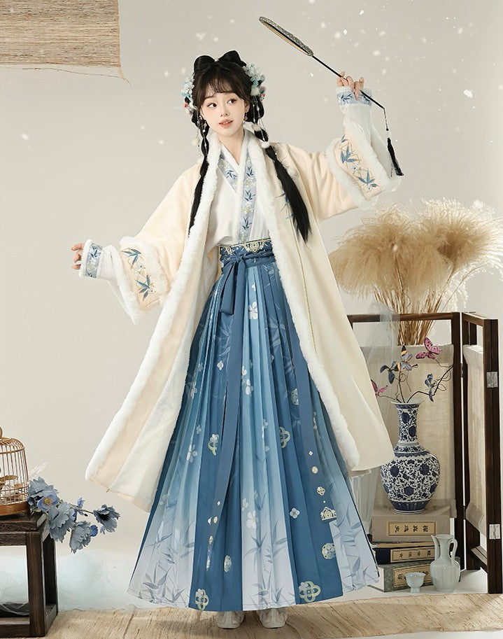 Winter Women's Hanfu Song Dynasty Style: Hanfu Outfit Set