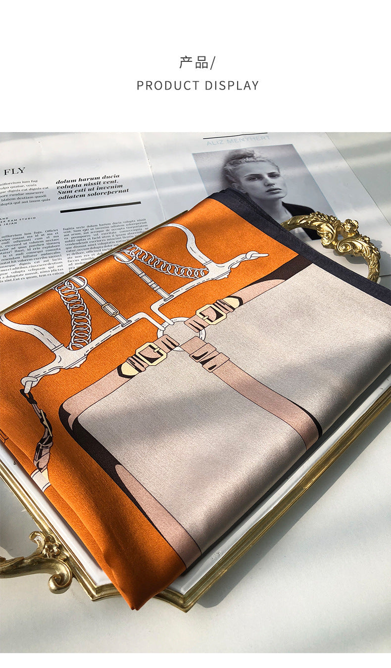 100% Mulberry Silk Long Scarf-170*53  (12 Momme Charmeuse)