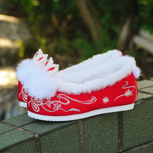Women's New Arrival Winter Fleece-lined High Heels（Immortal Hare）