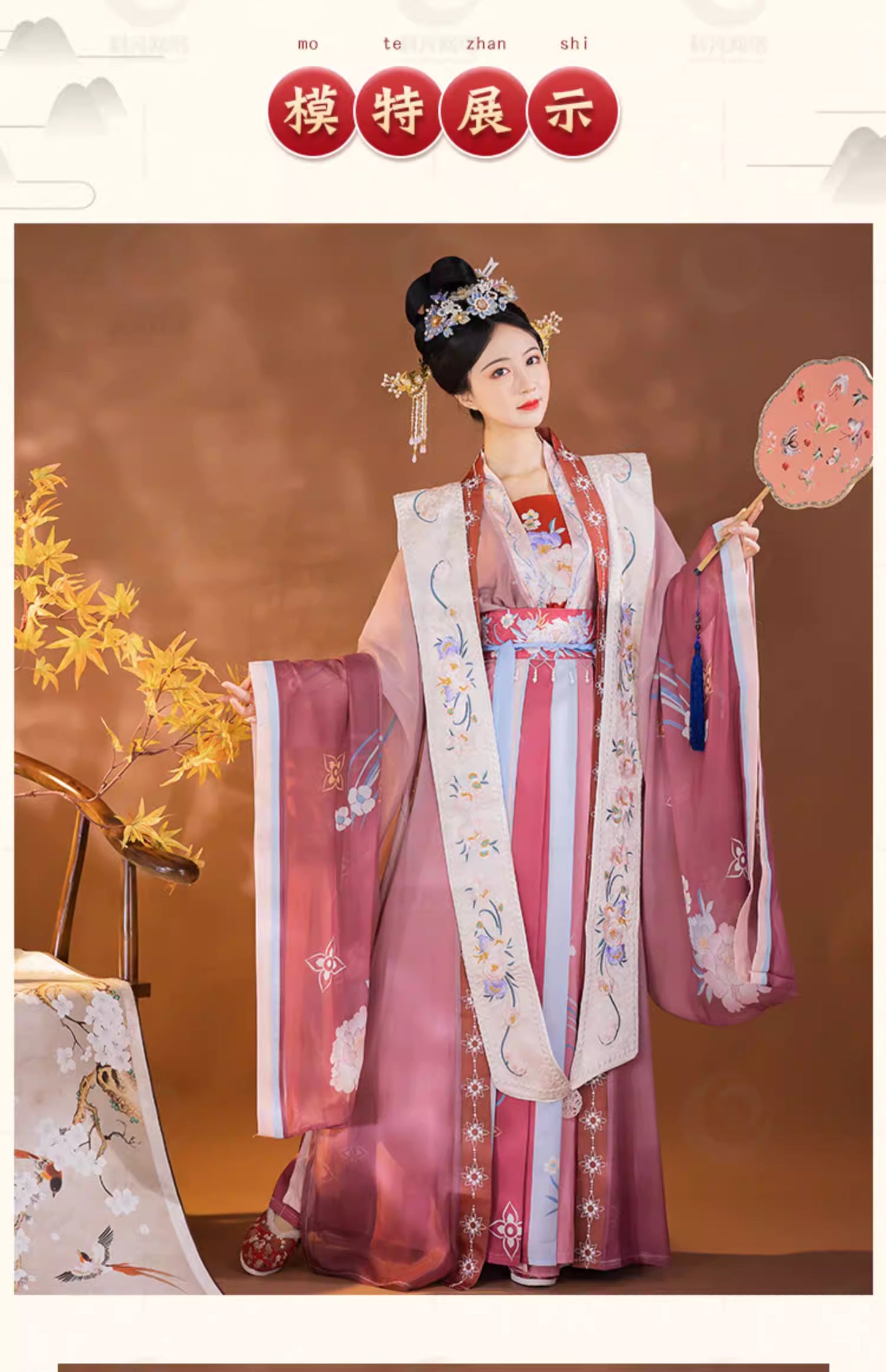 Song Dynasty Hanfu（Song Dynasty Xiapei 5-Piece Set）