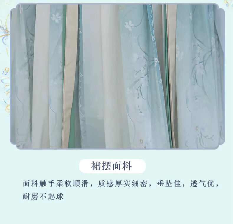 Women's Jin Dynasty-Style Hanfu Autumn Collection: Traditional Cross-Collar High-Waisted Ruqun for Daily Wear