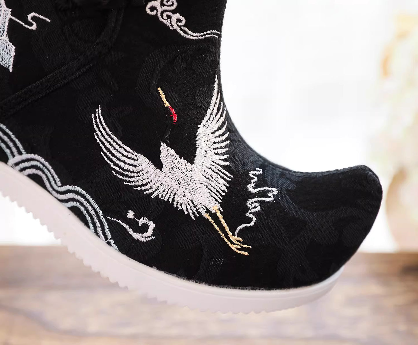 Embroidered Ancient-style Ankle Boots | New Hanfu Footwear