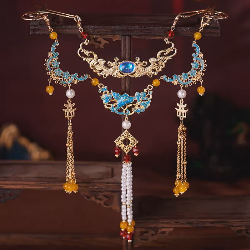 Handcrafted Ming-style Hanfu Accessories: Tassel Collar