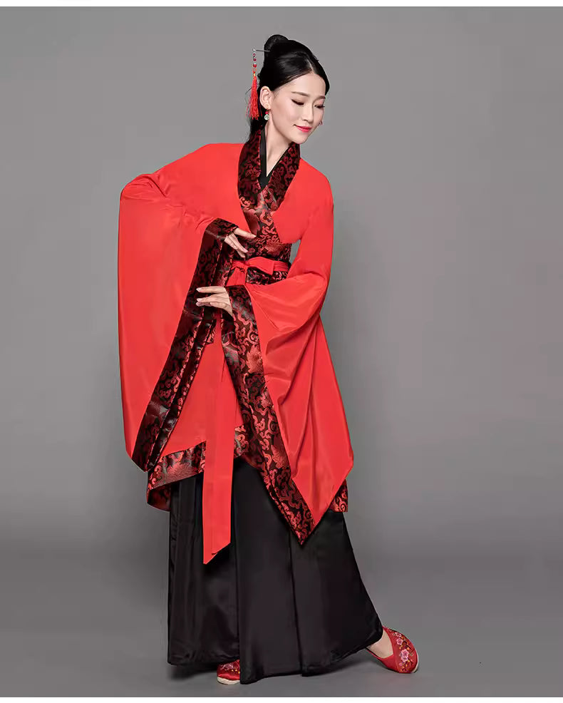 Han Dynasty Hanfu (simple, elegant, classic silhouette)